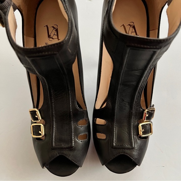 Velvet Angels Socialista Leather Platform Stilettos - Picture 10 of 16